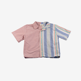 Shirt | Blue & Coral | 7-8Y