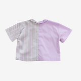 Shirt | Lila & White | 2-3Y