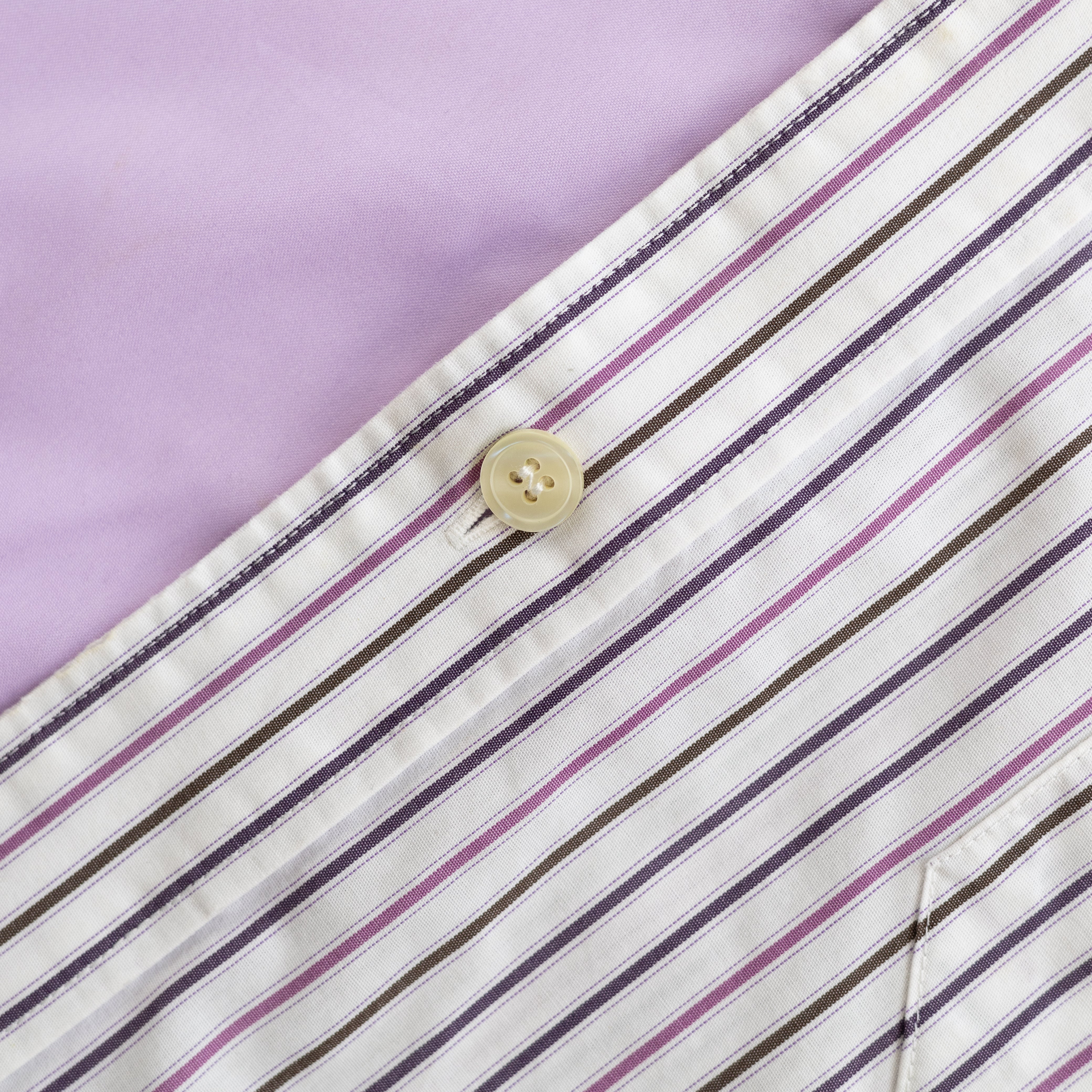 Shirt | Lila & White | 2-3Y
