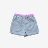 Shorts | Green & Lila | 7-8Y