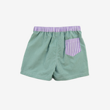 Shorts | Green & Lila | 7-8Y