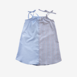 Strap Dress | Blue & Blue | 7-8Y