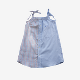 Strap Dress | Blue & Blue | 7-8Y