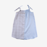 Strap Dress | Blue & Blue | 7-8Y
