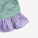 Top | Green & Lila | 7-8Y