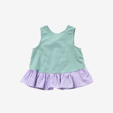 Top | Green & Lila | 7-8Y
