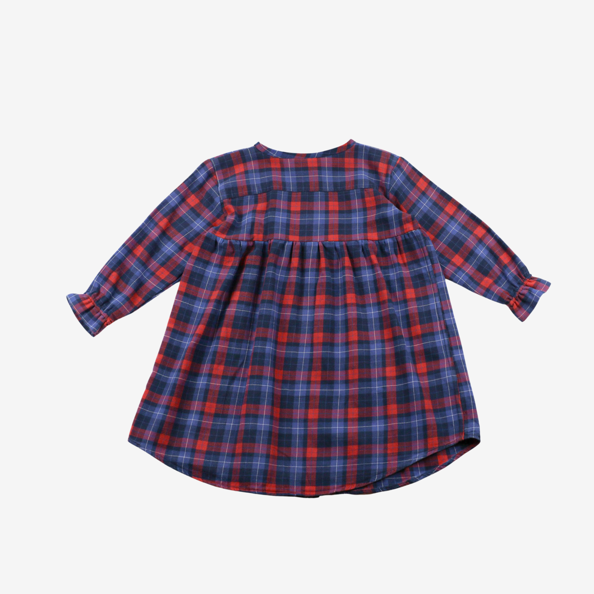 Sleeve Dress | Red Checks | 3-4Y
