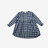 Sleeve Dress | Blue Checks | 5-6Y