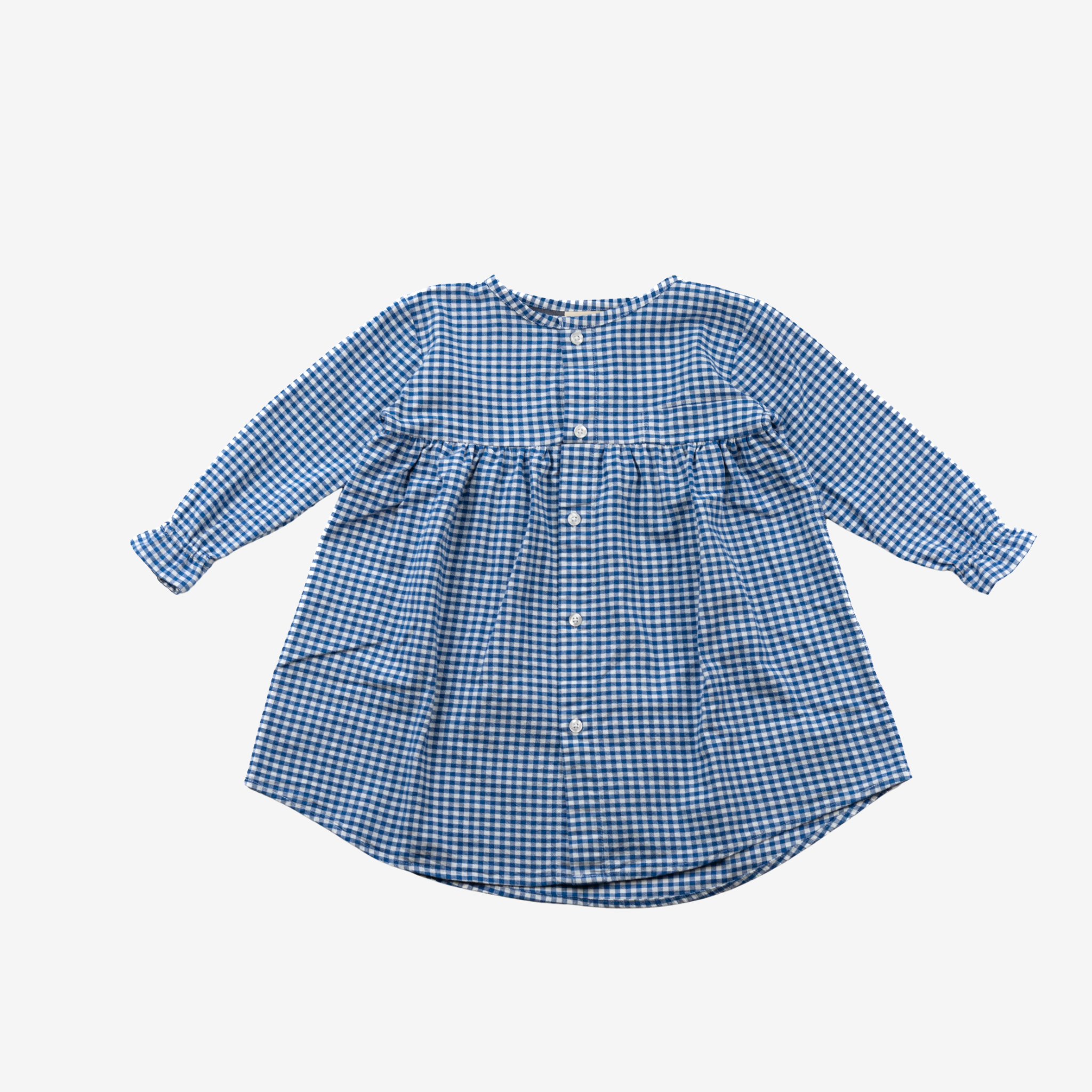 Sleeve Dress | Blue Checks | 2-3Y