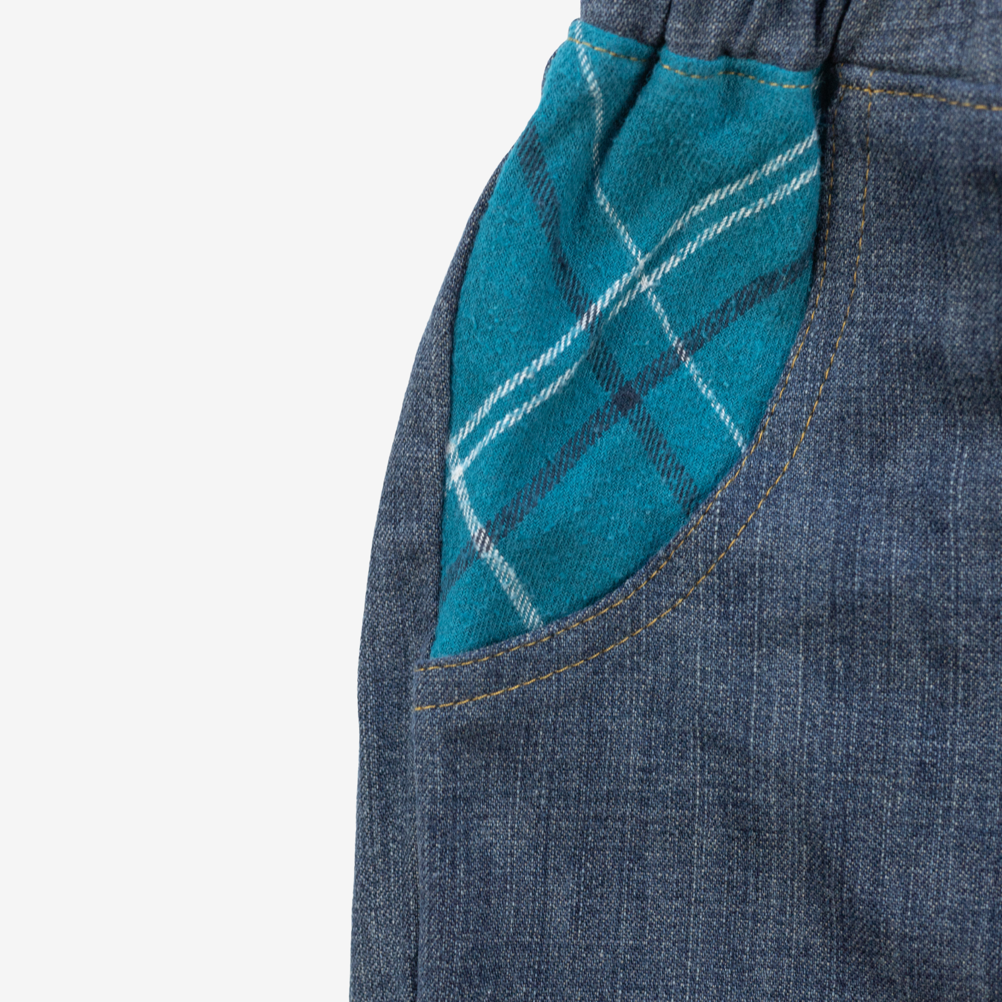 Jeans | Green Checks | 1-2Y
