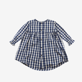 Sleeve Dress | Blue Checks | 3-4Y
