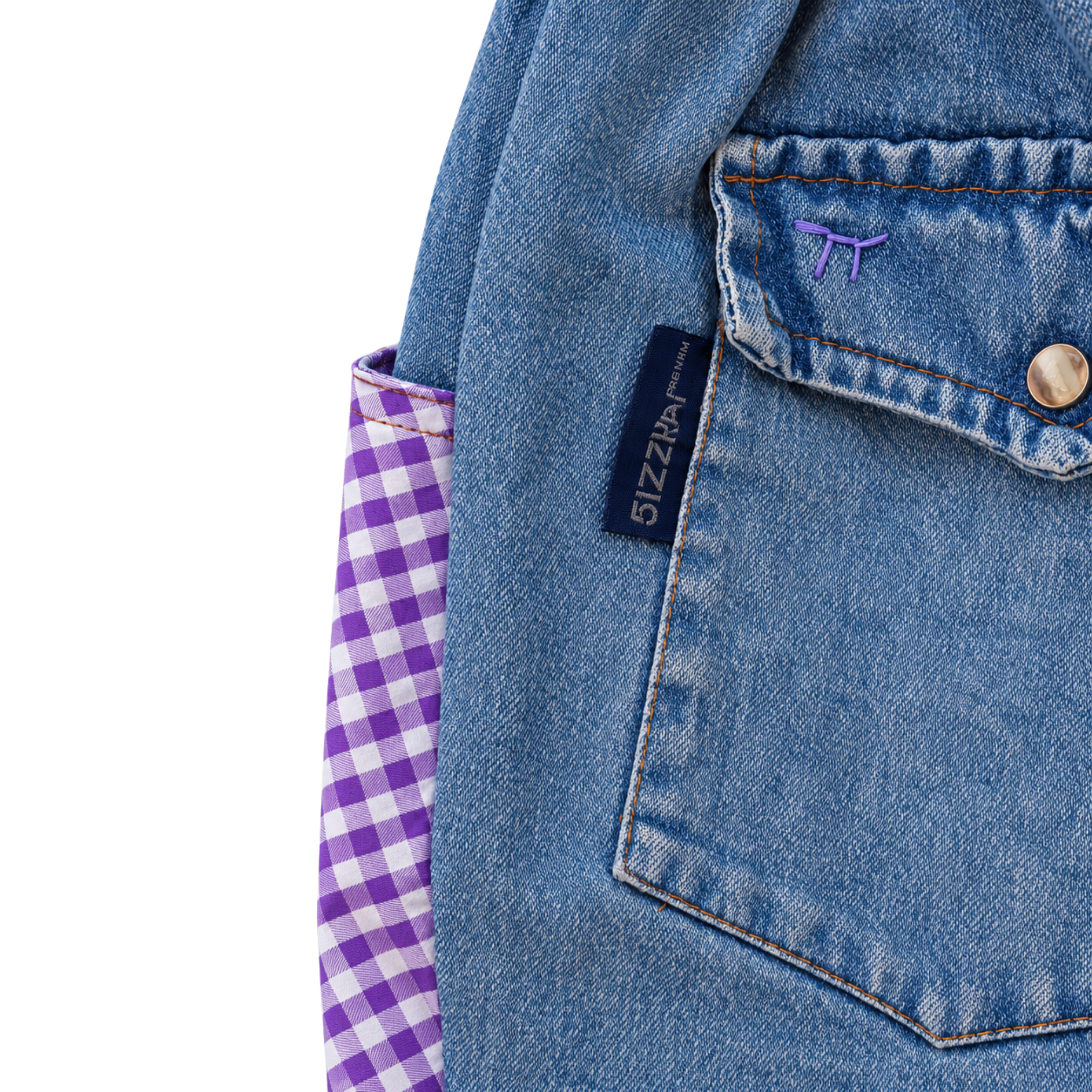 Jeans | Lila Checks | 1-2Y