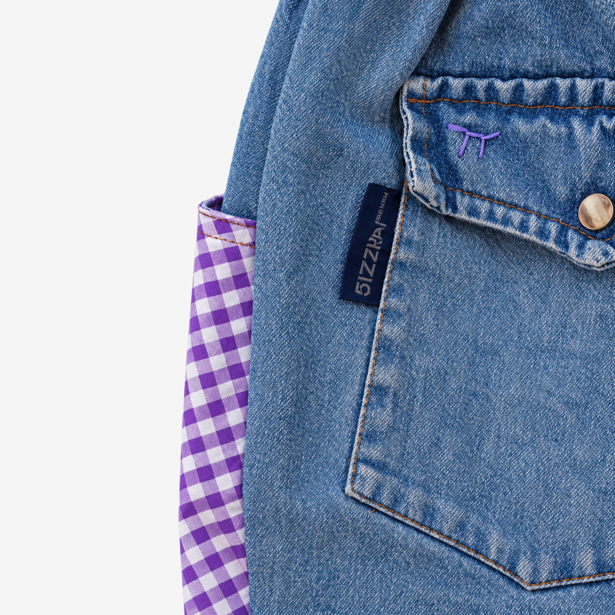 Jeans | Lila Checks | 1-2Y