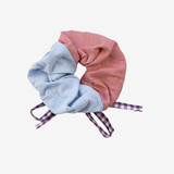 Big Scrunchie | Denim & Coral