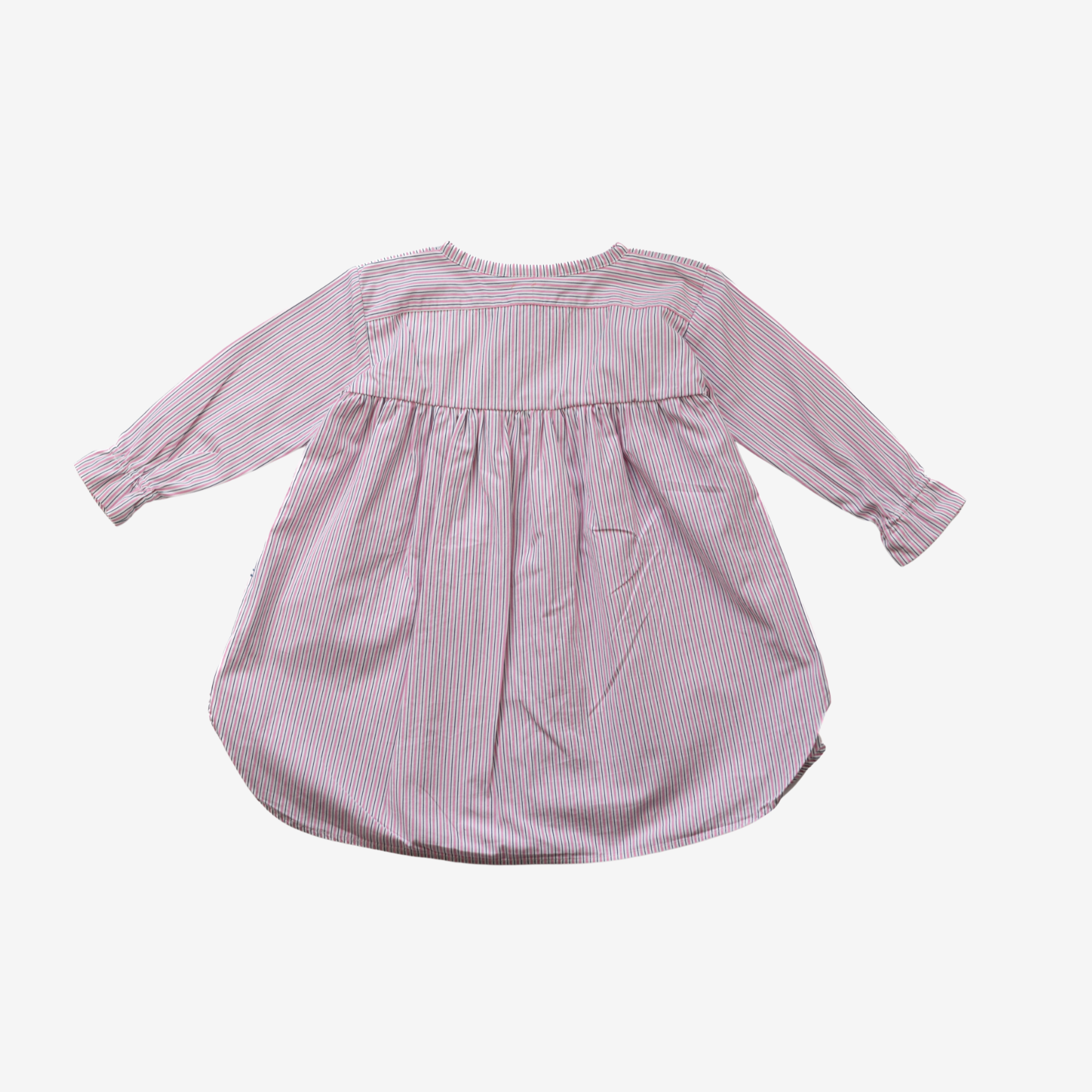 Sleeve Dress | Pink & White | 1-2Y