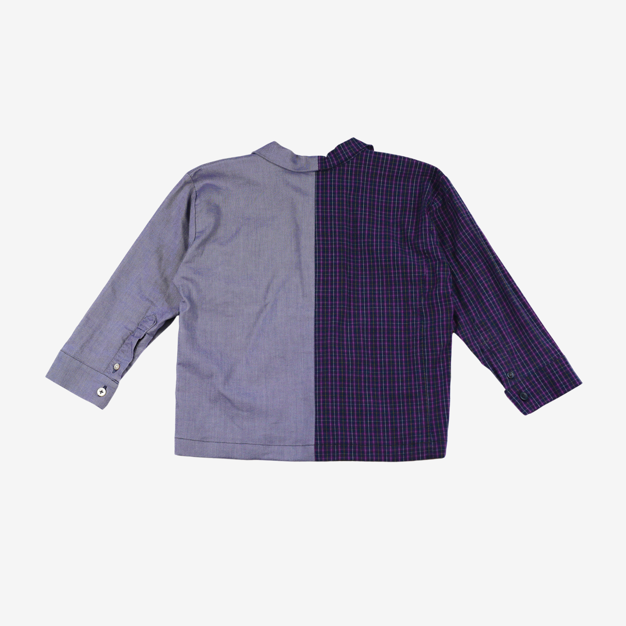 Sleeve Shirt | Grey & Lila | 1-2Y