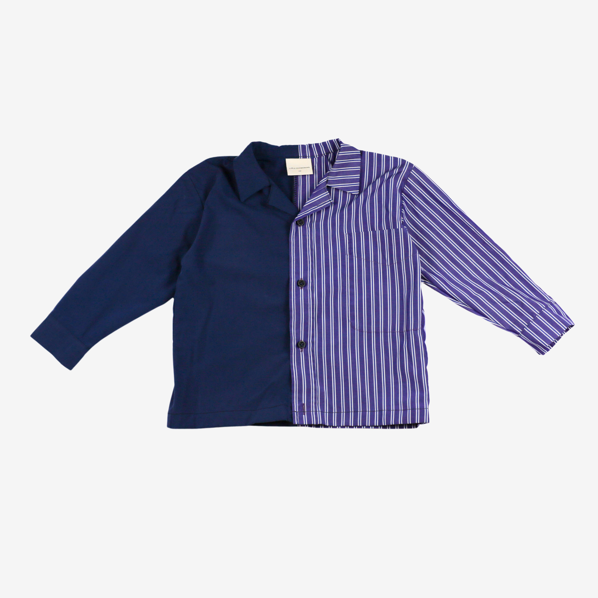 Sleeve Shirt | Blue & Purple | 1-2Y