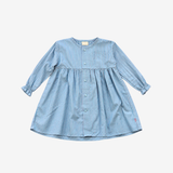 Sleeve Dress | Aqua Stripes | 2-3Y