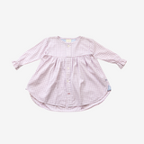 Sleeve Dress | White & Pink | 2-3Y