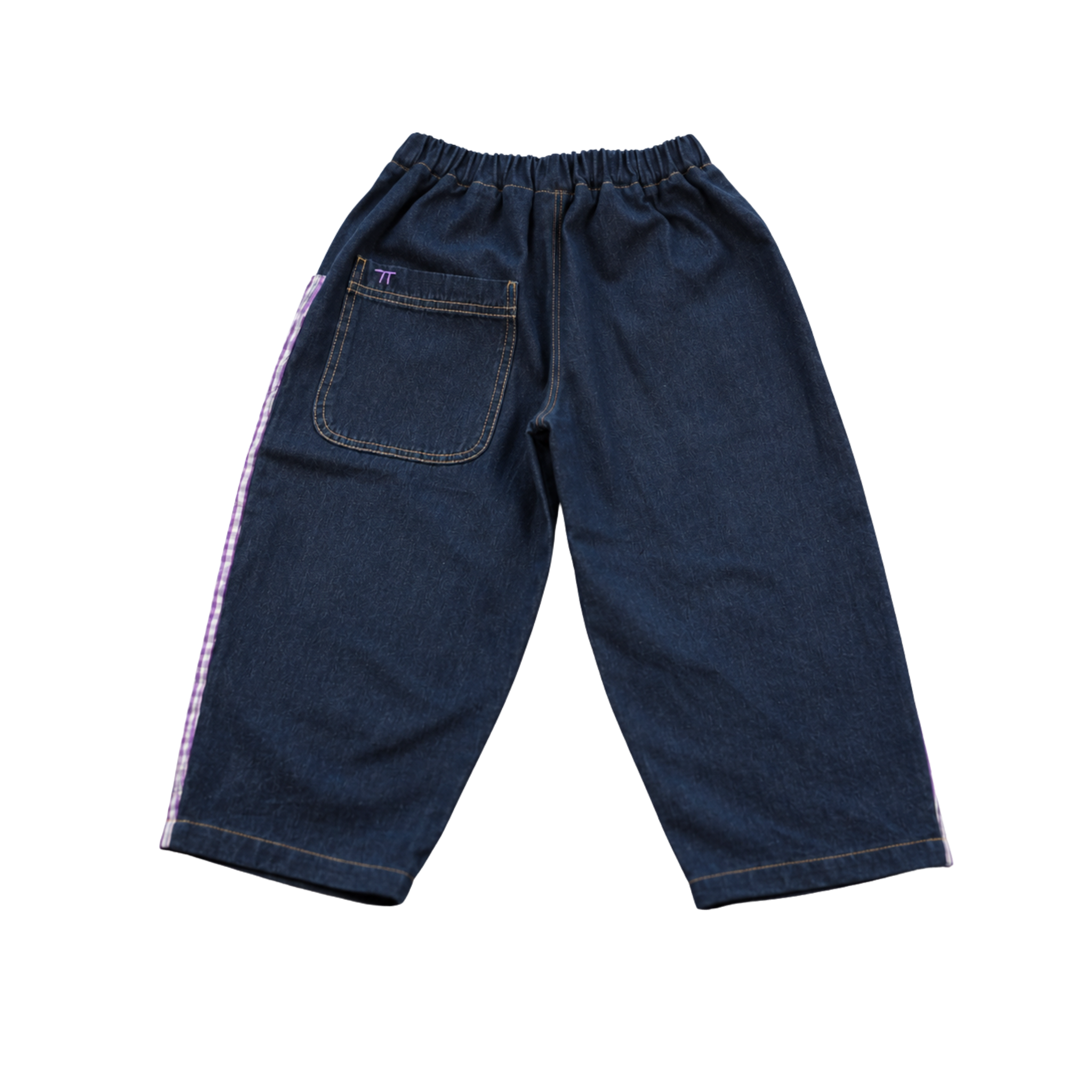 Jeans | Purple Checks | 4-5Y
