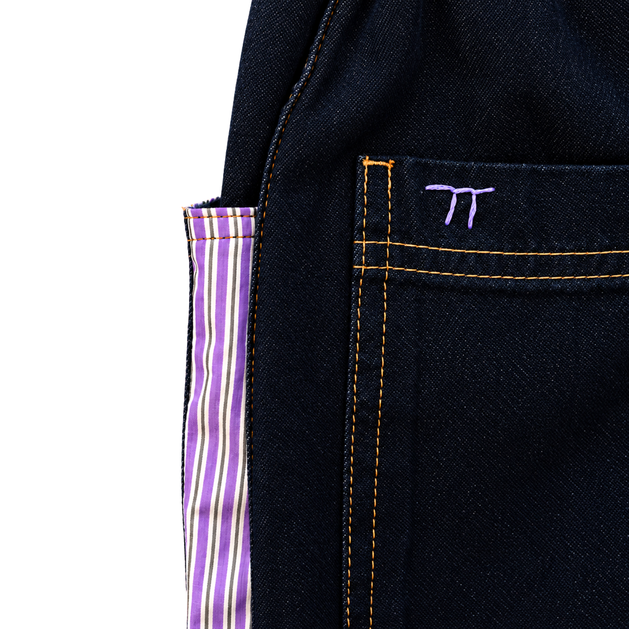 Jeans | Purple Checks | 4-5Y