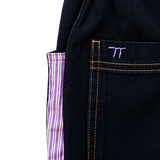 Jeans | Purple Checks | 4-5Y