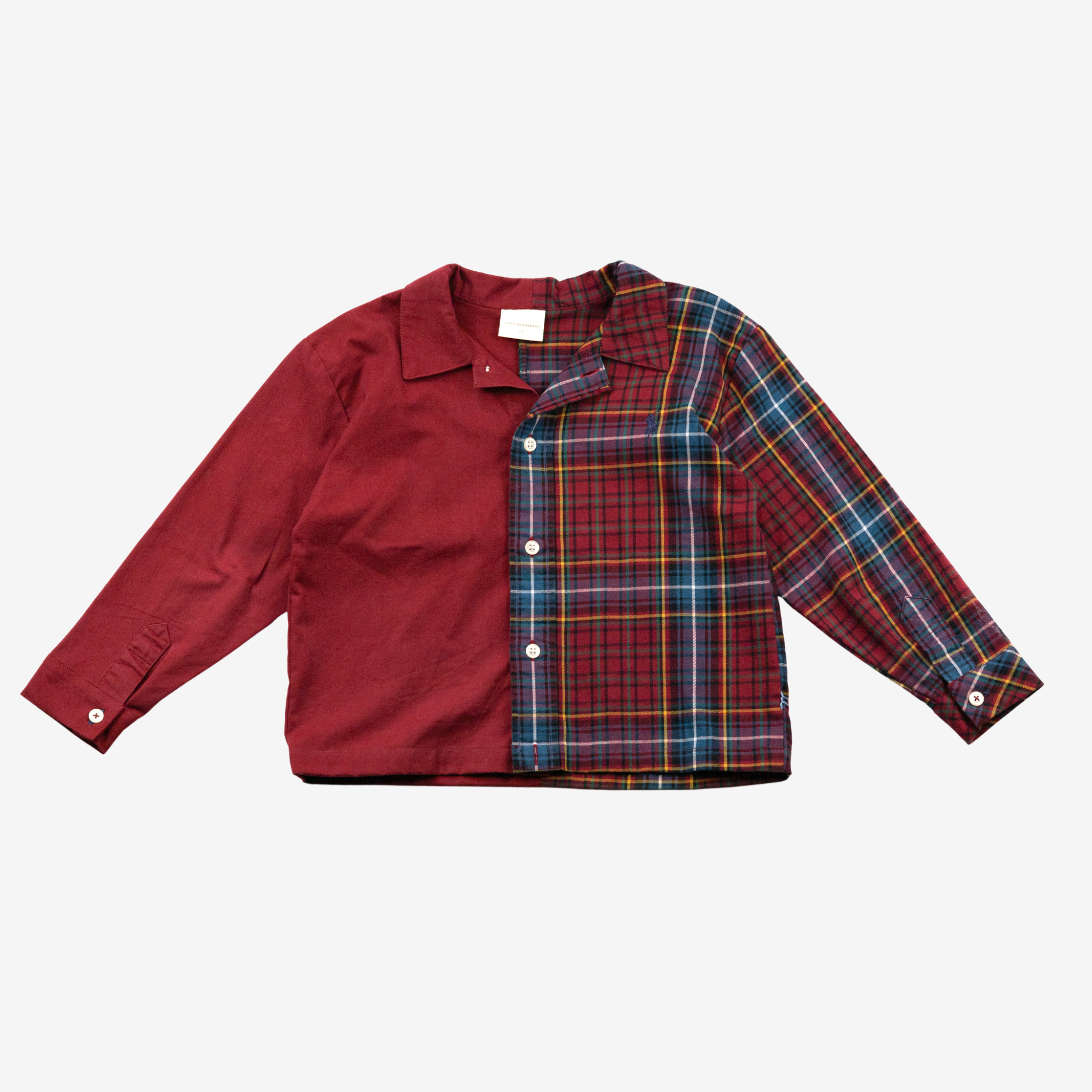 Sleeve Shirt | Red & Red | 5-6Y