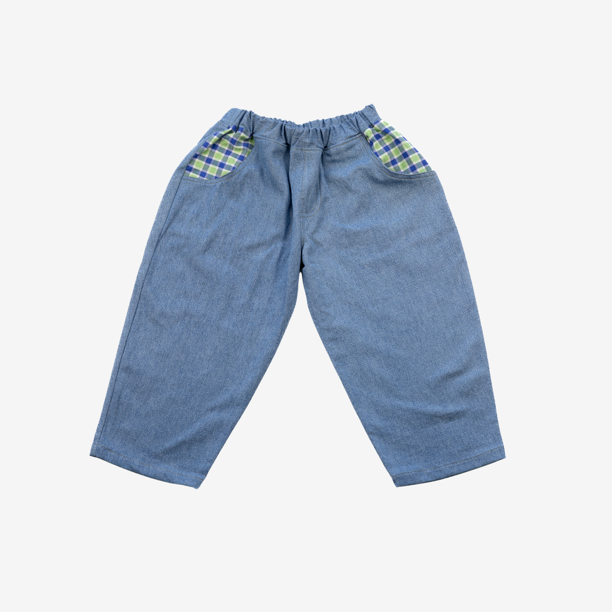 Jeans | Green Checks | 2-3Y