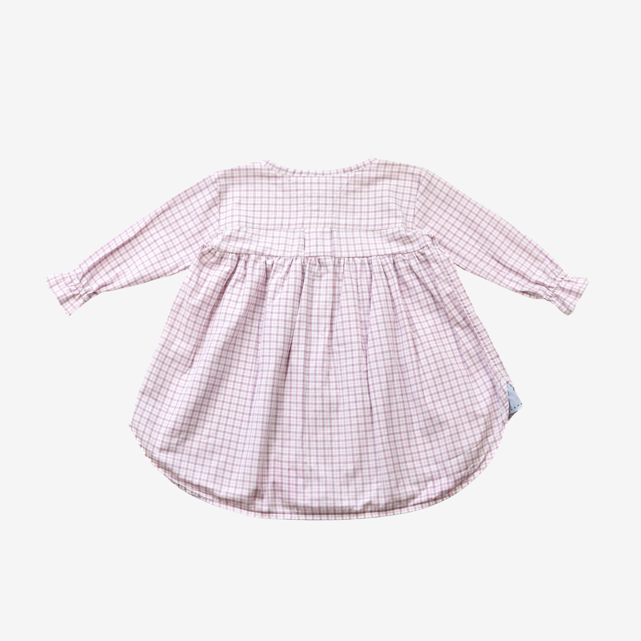 Sleeve Dress | White & Pink | 2-3Y