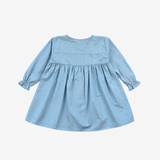 Sleeve Dress | Aqua Stripes | 2-3Y