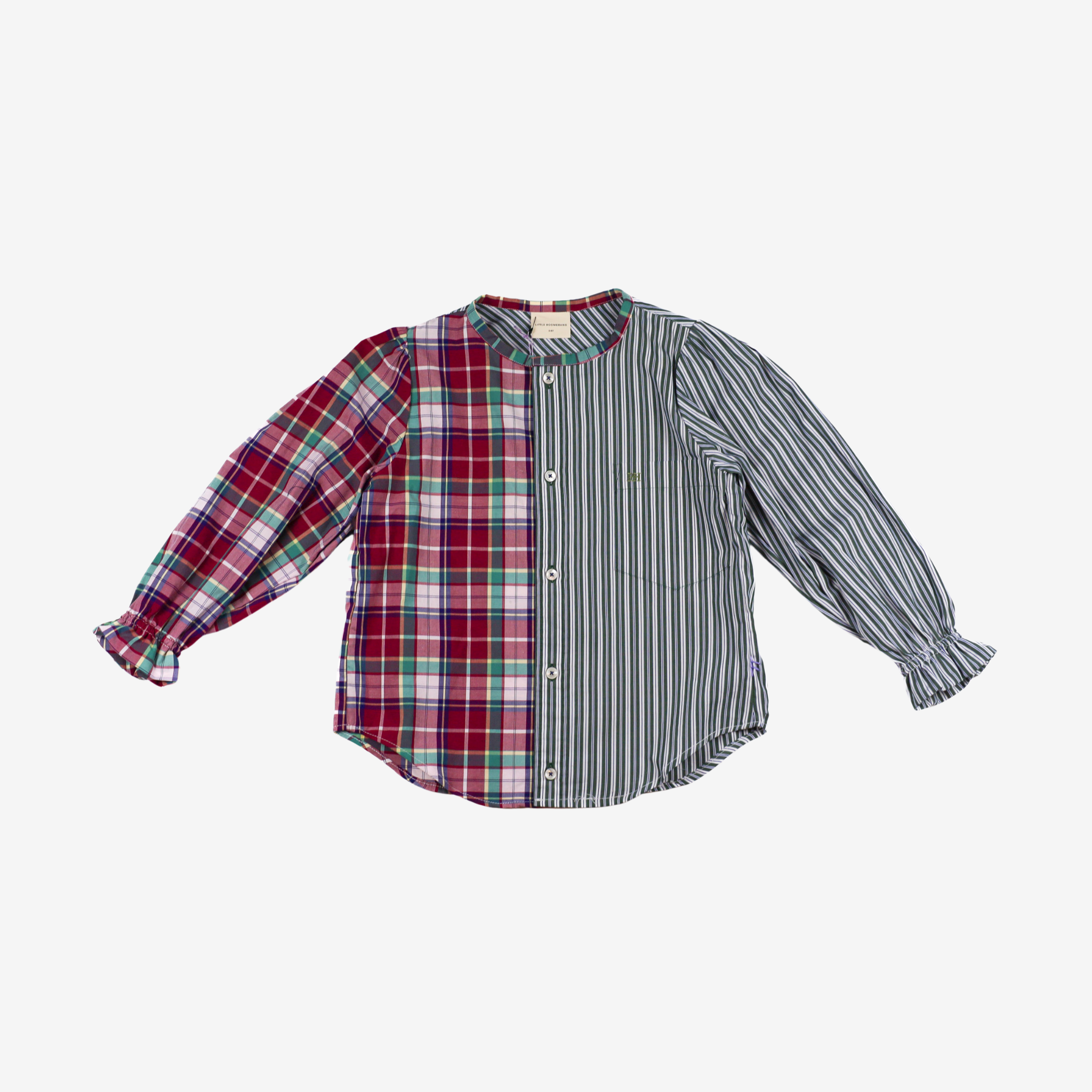 Blouse | Red & Green | 5-6Y