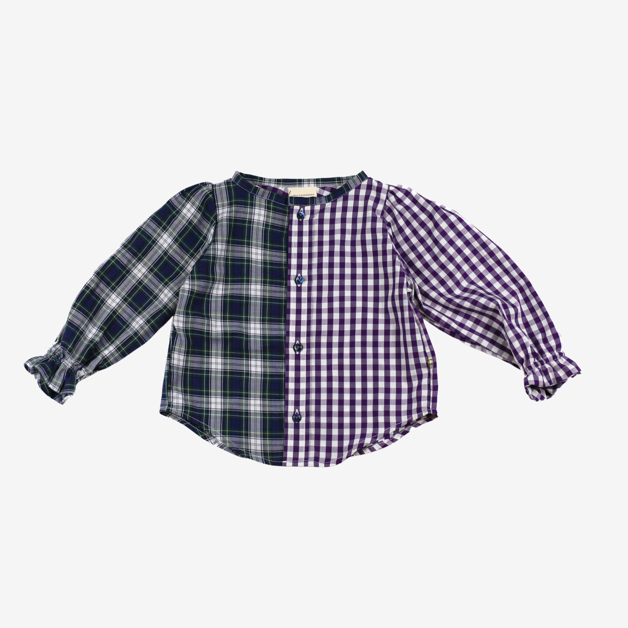 Blouse | Purple & Green | 1-2Y