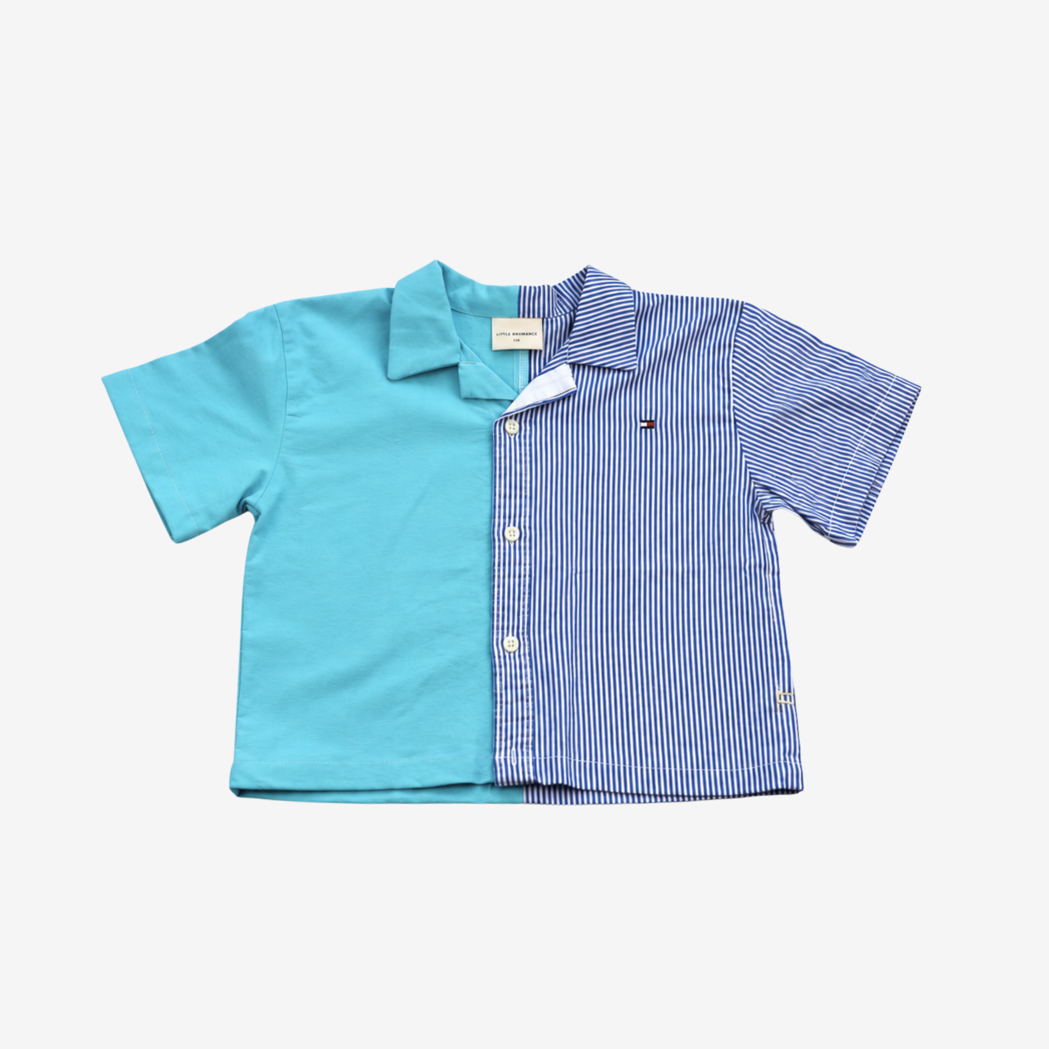 Shirt | Aqua & Blue | 3-4Y