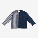 Sleeve Shirt | Blue & Stripes | 3-4Y