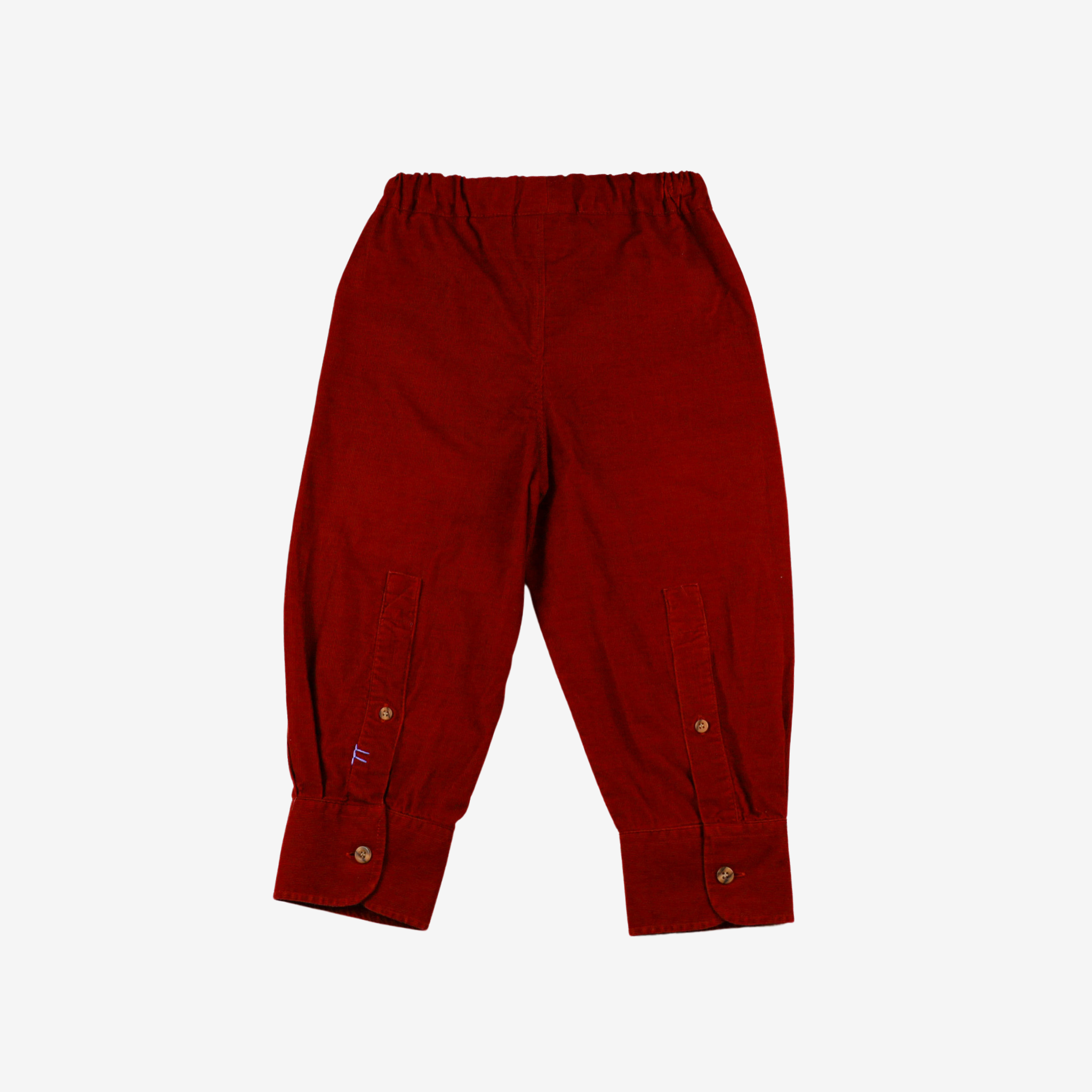 Cuff Pants | Red Corduroy | 1-2Y