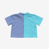Shirt | Aqua & Blue | 3-4Y