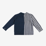 Sleeve Shirt | Blue & Stripes | 3-4Y