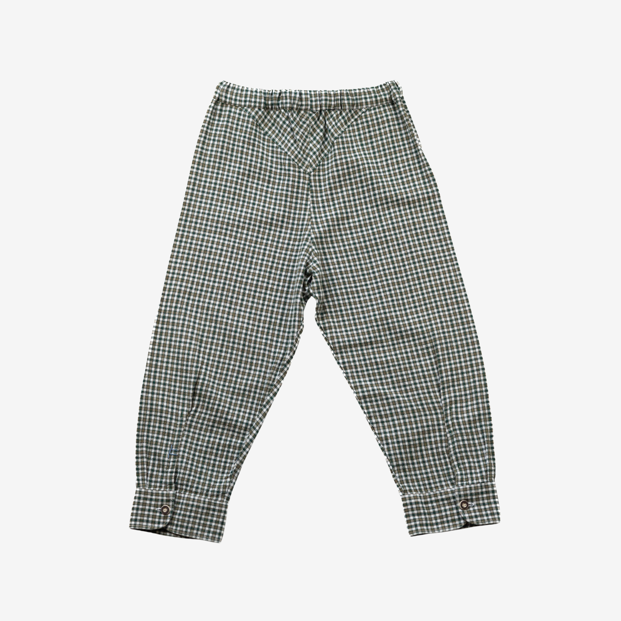Cuff Pants | Green Checks | 5-6Y