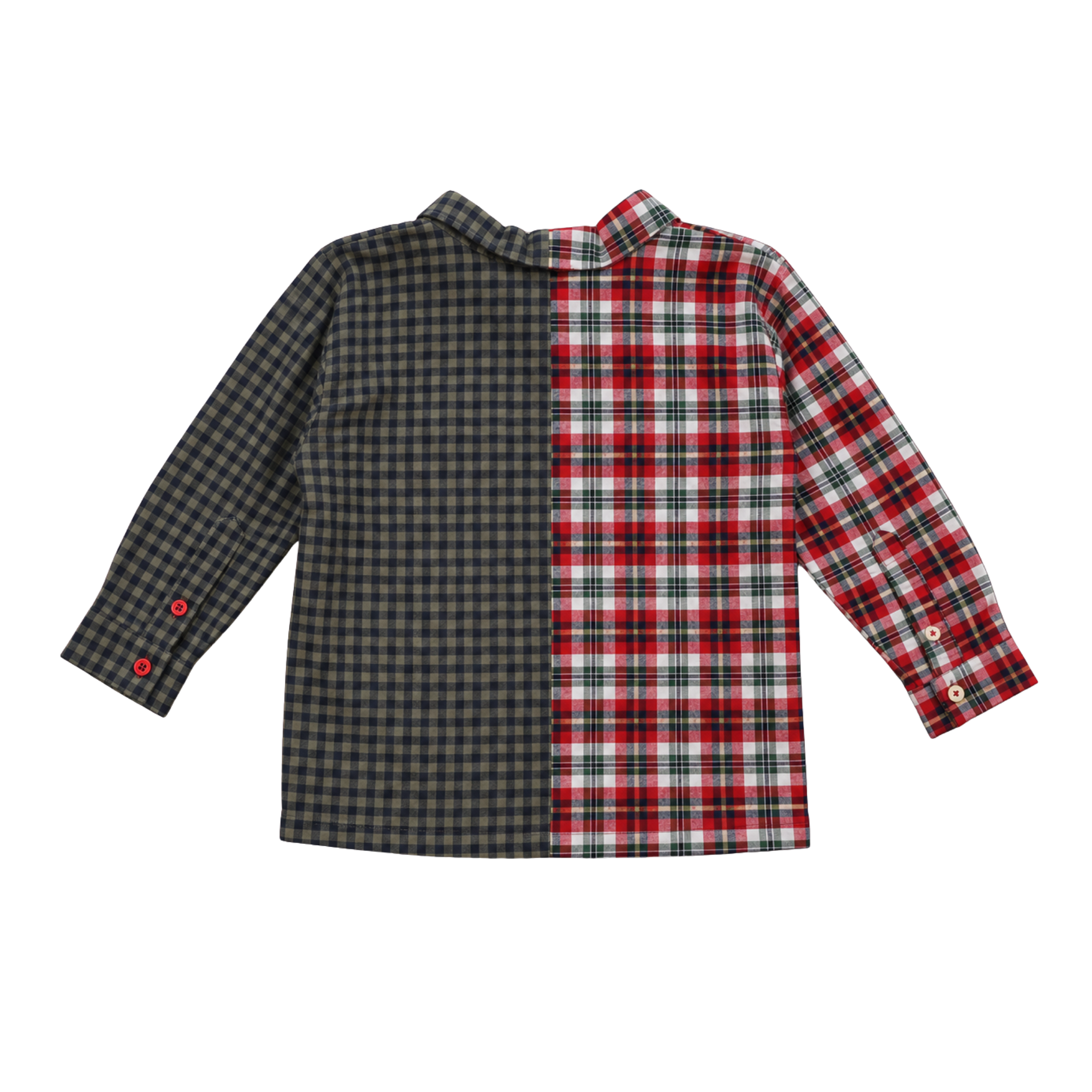 Sleeve Shirt | Red & Green | 7-8Y