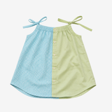 Strap Dress | Blue & Green | 1-2Y
