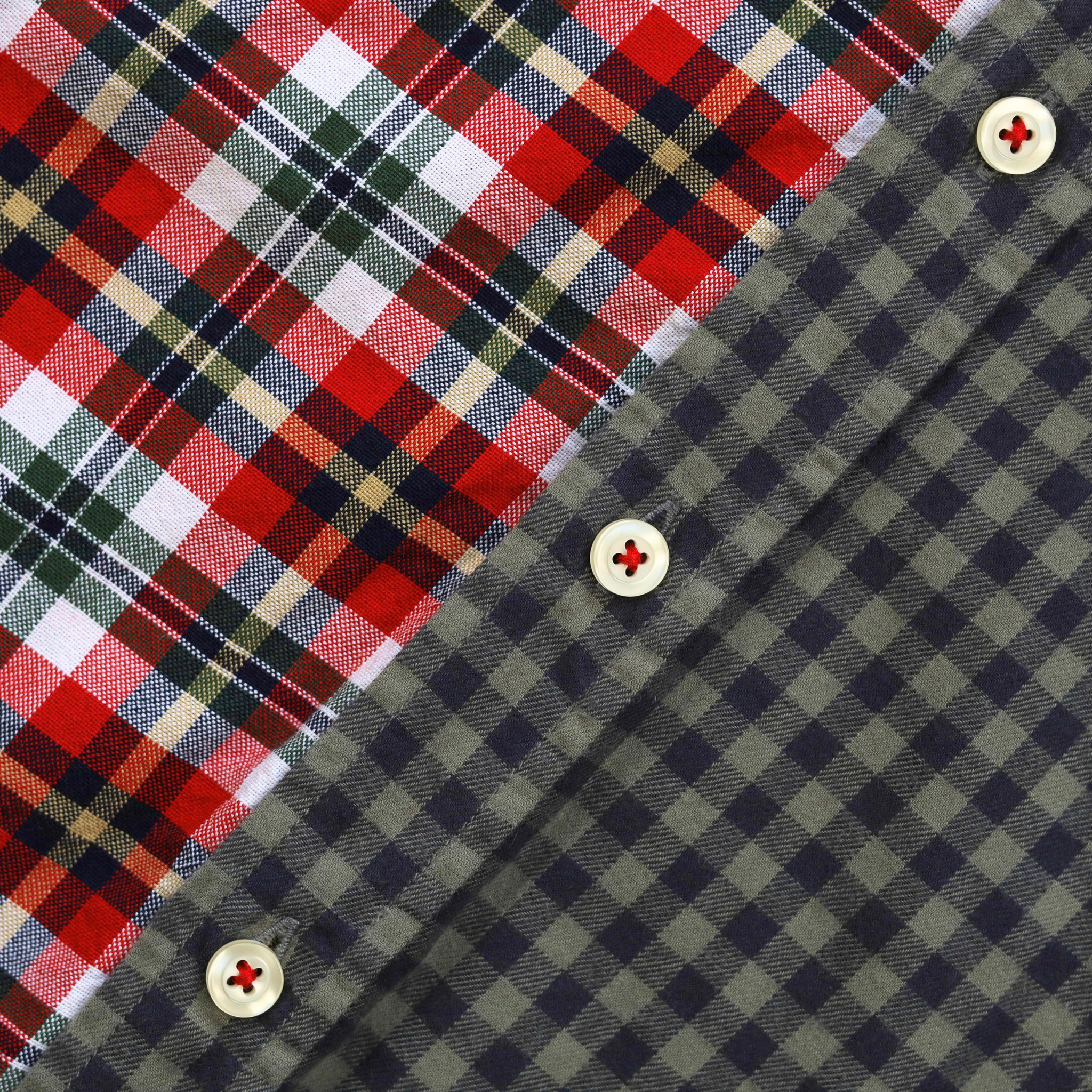 Sleeve Shirt | Red & Green | 7-8Y