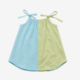 Strap Dress | Blue & Green | 1-2Y