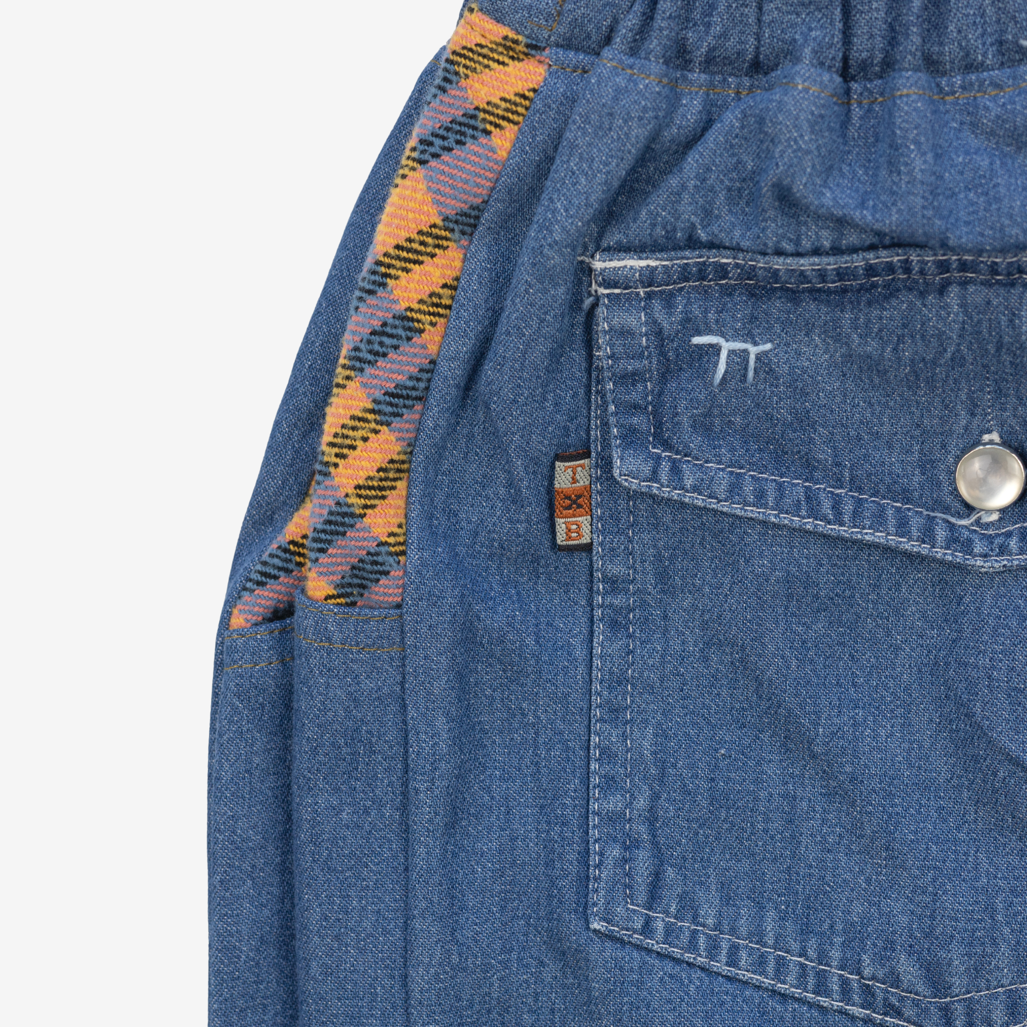Jeans | Orange Checks | 2-3Y