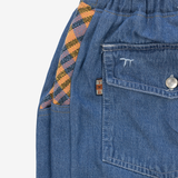 Jeans | Orange Checks | 2-3Y