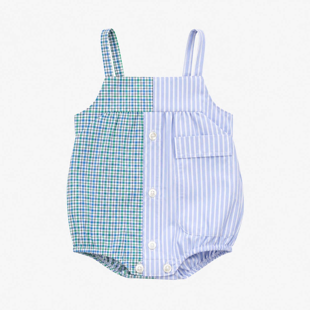 Babysuit | Blue & Green | 0-6M