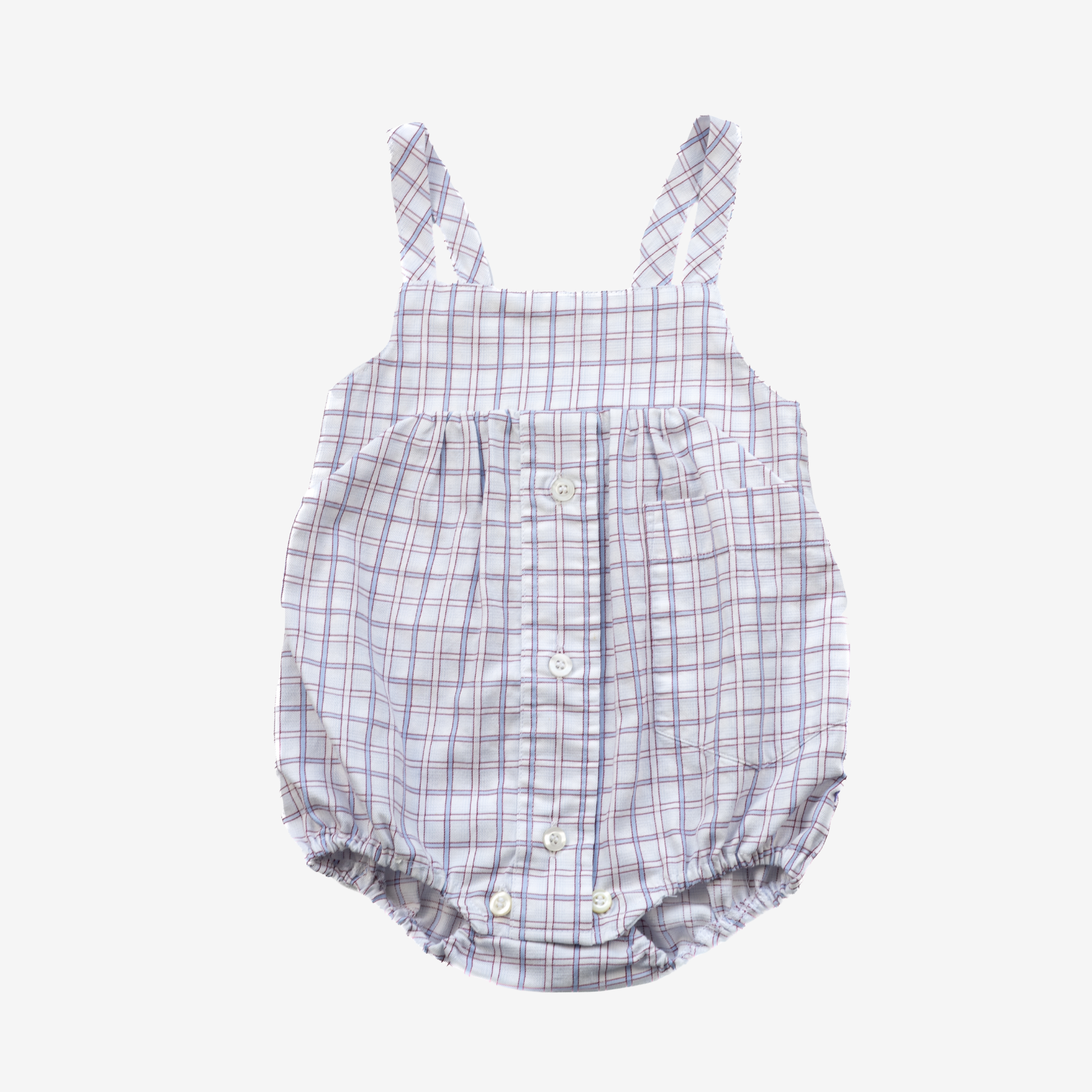 Babysuit | White & Blue | 6-12M