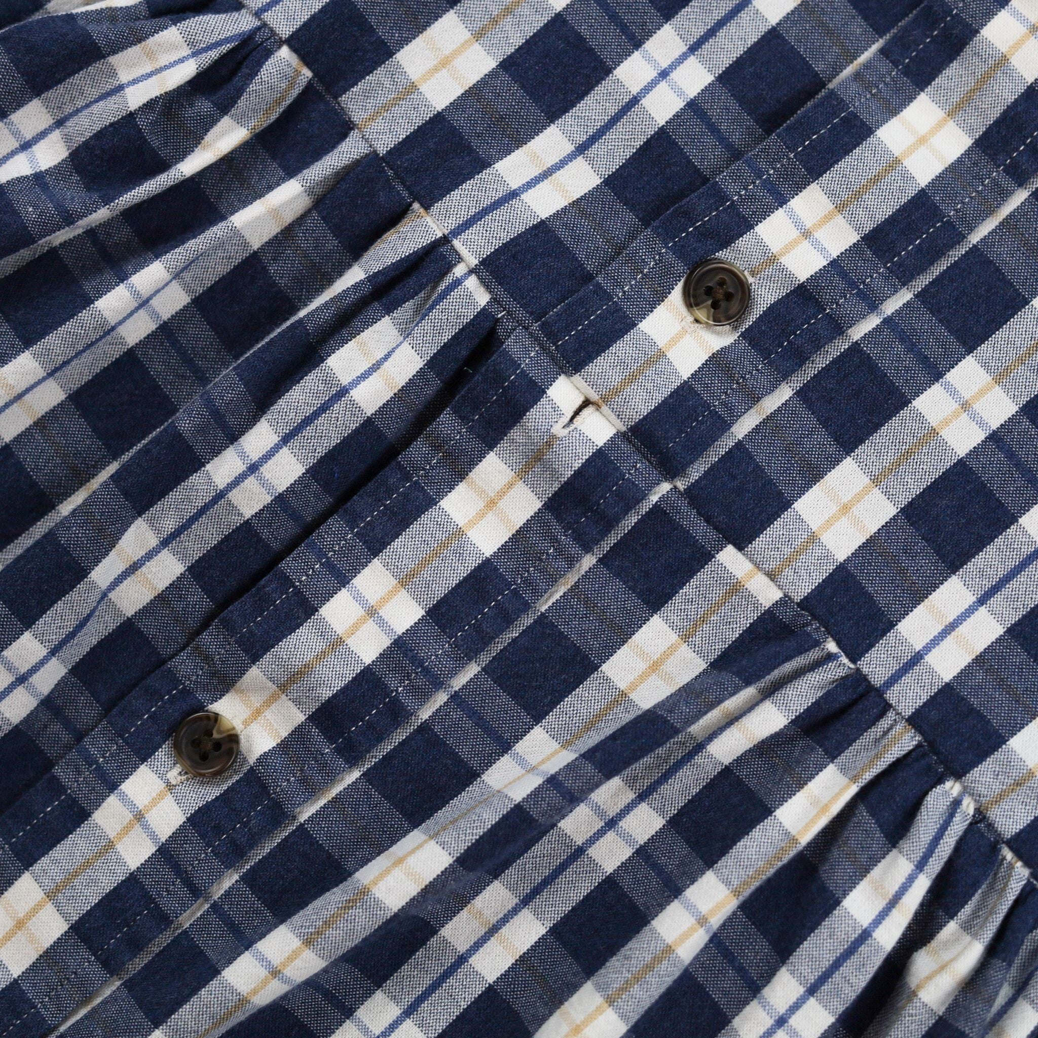 Sleeve Dress | Blue Checks | 3-4Y