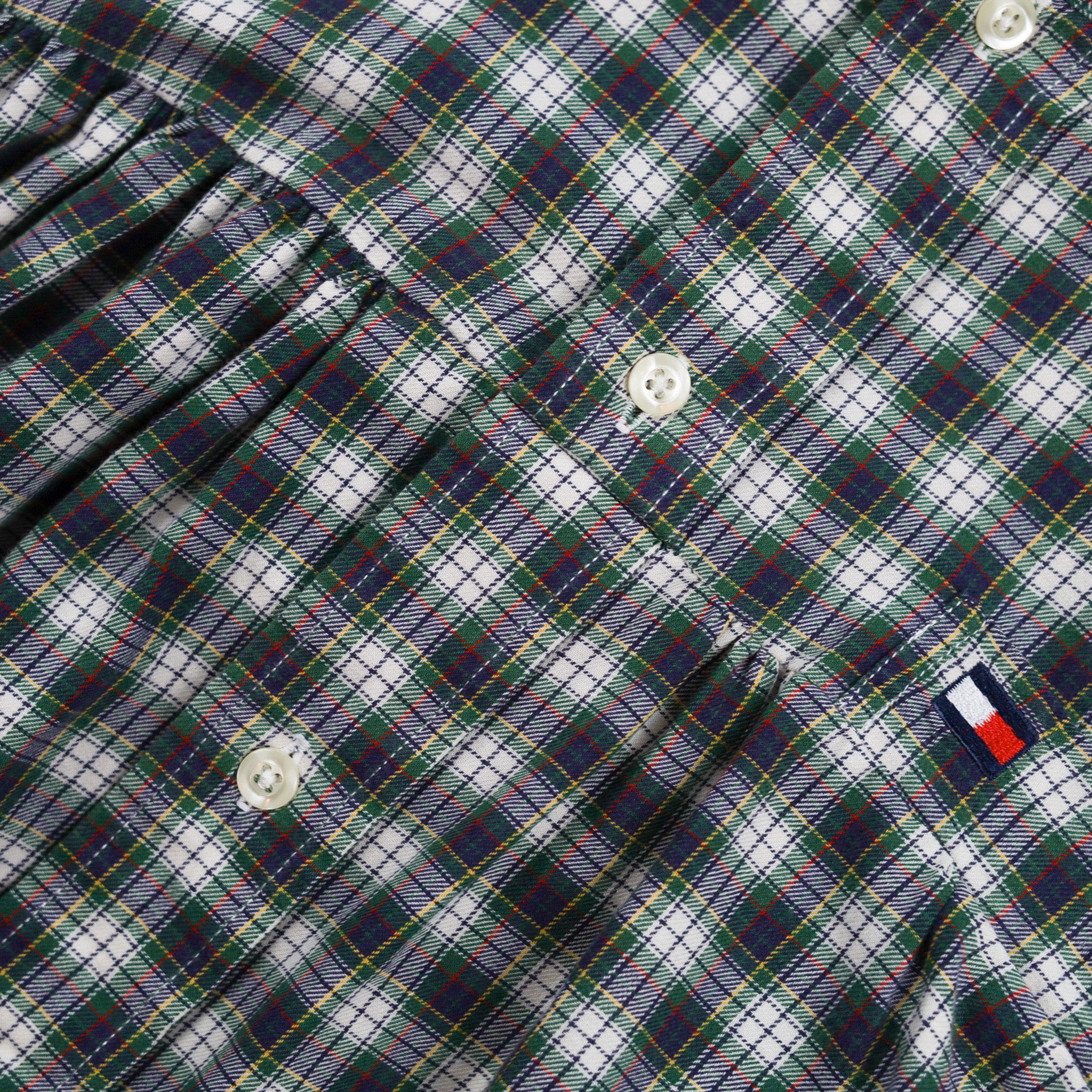 Sleeve Dress | Green Checks | 3-4Y