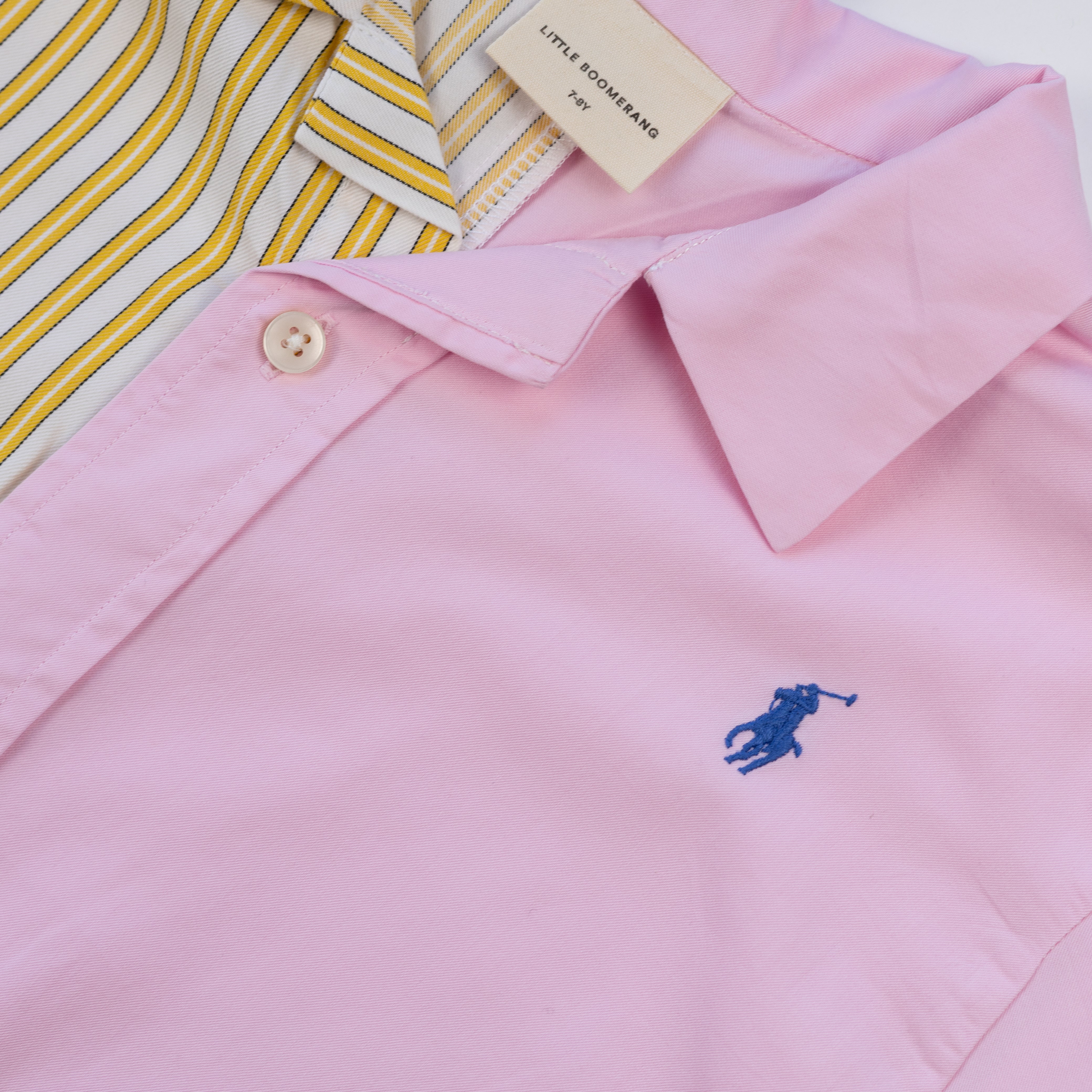 Shirt | Yellow & Pink | 7-8Y