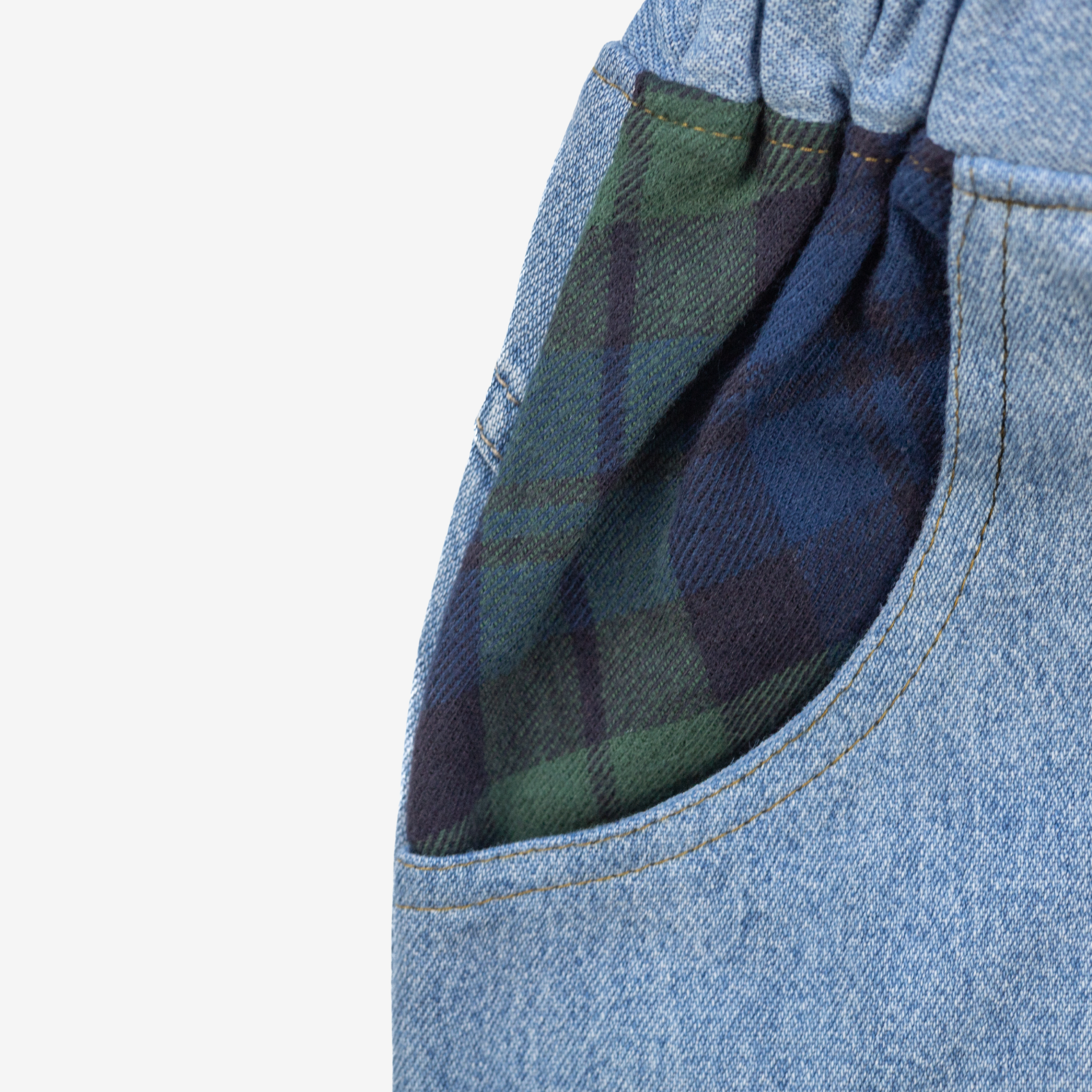 Jeans | Green Checks | 2-3Y